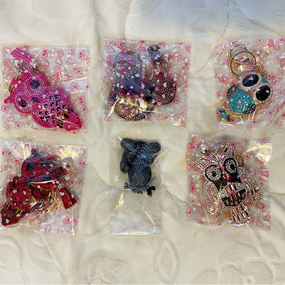 Cubic Owl Accessory Keychains